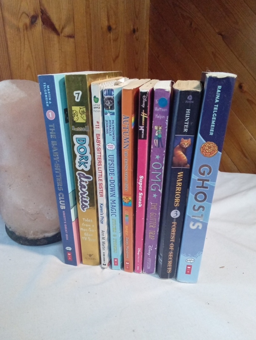 Scholastic Kids Paperback Book Set in Blue, Purple, Pink, Yellow